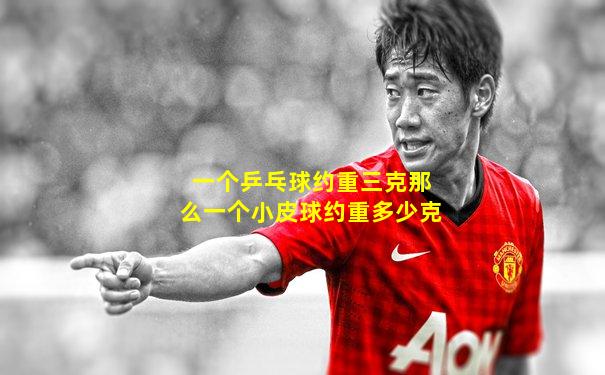 一个乒乓球约重三克那么一个小皮球约重多少克