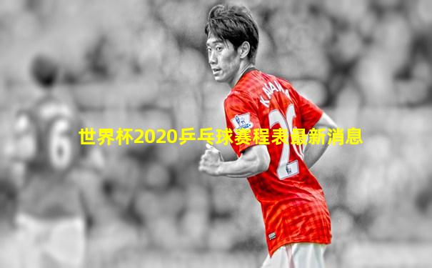 世界杯2020乒乓球赛程表最新消息