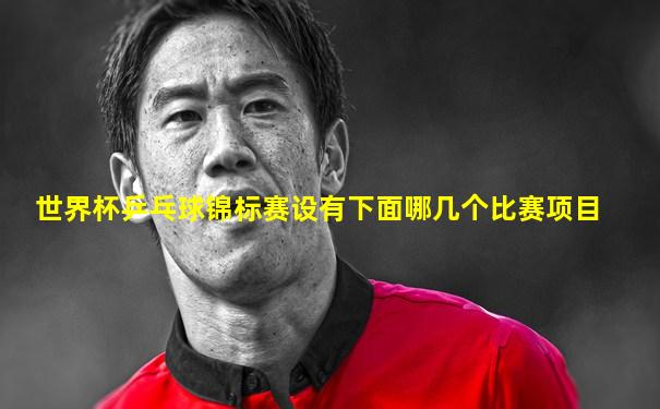 世界杯乒乓球锦标赛设有下面哪几个比赛项目