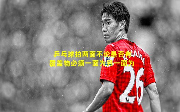 乒乓球拍两面不论是否有覆盖物必须一面为另一面为