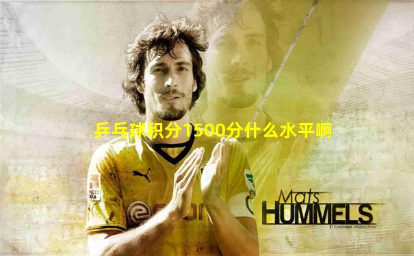 乒乓球积分1500分什么水平啊