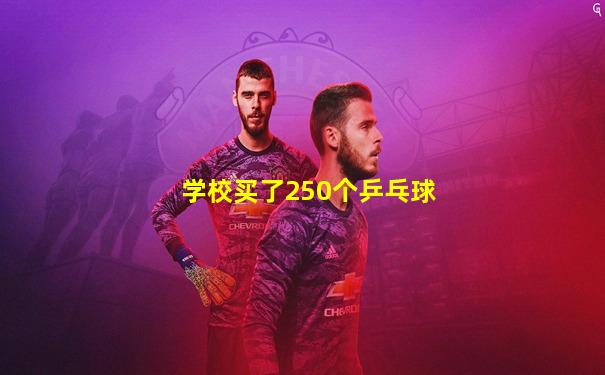 学校买了250个乒乓球