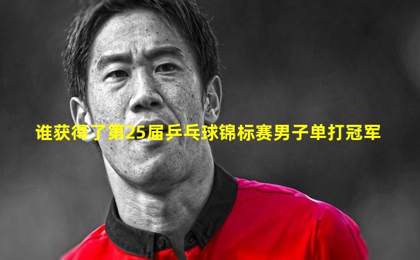 谁获得了第25届乒乓球锦标赛男子单打冠军
