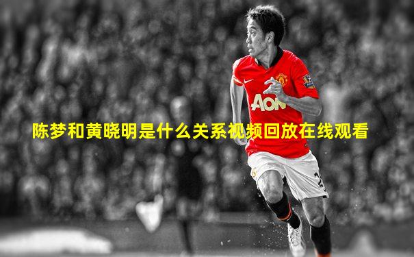 陈梦和黄晓明是什么关系视频回放在线观看